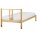 Beliani Cama com estrado Pinho VANNES 97x209 Castanho