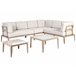 Beliani Conjunto lounge RIMA III Areia