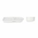 Conjunto de 2 tigelas de porcelana + prato brunch coleção VESSIA Branco
