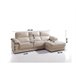 Chaise longue pele WILLY Bege