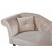 Beliani Chaise longue versão à esquerda Veludo LATTES Azul/ Verde