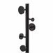 Cabide em pé para corredor circular 8 cabides estilo industrial Preto