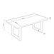  Mesa de jantar Loft 180 80x180 Carvalho