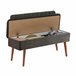 Mesa com efeito madeira Castanho