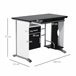 Mesa de Computador MDF e Metal HOMCOM, escritório - secretárias 100x52 Preto
