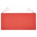 Beliani Almofada de assento para exterior VIVARA 112x54 Vermelho