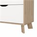 Cómoda dupla IKAST 6 gavetas cor branca Branco