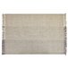 Beliani De tejido plano TEKELER 140x200 Cinza Claro