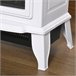 Lareira Elétrica ABS, Vidro Temperado HOMCOM Branco