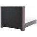 Beliani Cama Terciopelo LUBBON 209x215 Cinza