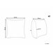 Beliani Almofada decorativa PUMILA 45x45 Cinza Claro