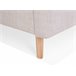 Beliani Cama com estrado Poliéster RENNES 101x220 Bege