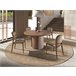 ANGEL CERDA Mesa de jantar redonda e aço 140x140 ANGEL CERDA Mesa de jantar redonda e aço 140x140 Nogal