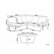 Beliani Conjunto lounge VIZZINI Cinza Escuro