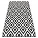 BCF Rug Morad RUTA diamantes geométrico 140x200 Preto