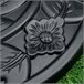 Base Chapéu de Sol Semicircular Aço, Cimento e HDPE Outsunny 50x32 Preto
