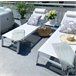 Beliani Cadeira lounge/relax CATANIA Branco