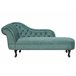 Beliani Chaise longue versão à esquerda Veludo NIMES Verde
