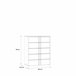 Cômoda 5 gavetas branco mate BUGANVILLA Branco