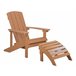 Beliani Silla de jardín ADIRONDACK Castanho