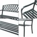 Banco de jardim exterior Opsasar de 3 lugares [casa.pro] 127x53 Branco