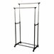 WELL HOME - Cabide de burro, cabide duplo Preto