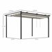 Pérgola de Exterior Poliéster e Metal Outsunny Cru