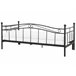 Beliani Cama com estrado Metal TULLE 102x209 Preto