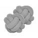 Beliani Almofada decorativa MALNI 19x19 Cinza