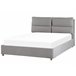 Beliani Cama baú Veludo BATILLY 154x224 Bege