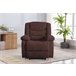 Poltrona CHEF2 relax em tecido Chocolate
