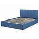 Beliani Cama com estrado Poliéster DREUX 151x214 Azul