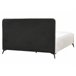 Beliani Cama com estrado Poliéster VALOGNES 172x220 Cinza Claro