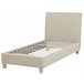 Beliani Cama com estrado Poliéster SENNEZ 98x216 Bege