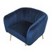 Beliani Sillón LACONIA Azul