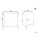 Beliani Almofada decorativa SCHEFFLERA 45x45 Branco/ Preto