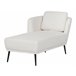 Beliani Chaise longue Bouclé ARTHEZE Castanho Claro
