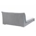 Beliani Cama com estrado Poliéster NANTES 168x237 Branco/ Bege