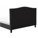 Beliani Cama com estrado Poliéster MONTPELLIER 191x214 Cinza Escuro