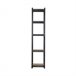 Pack 2 Prateleiras Modulares com 5 Prateleiras Ajustáveis ​​O91 Preto