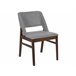 Beliani Silla de comedor BELLA Cinza Claro