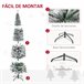 Árvore de Natal PVC e Aço HOMCOM, casa - natal Multicor