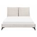 Beliani Cama com estrado Bombazine MELLE 155x240 Bege