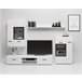 Compacto de TV CAREX 260 cm branca Branco
