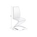 Pack 2 cadeiras de jantar Rin simile leather Branco
