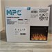 MPC CAMINETTO VULCANO Queimador eléctrico de 1500W, apenas com efeito de chama, Preto Preto