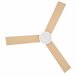 Ventoinha de Teto Metal, MDF e Vidro HOMCOM Branco