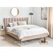 Beliani Cama Terciopelo MIRIBEL 187x218 Bege