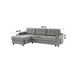 Chaise longue CIAN reversível 3 lugares cinza Cinza