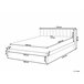 Beliani Cama com estrado Pinho BARRET 176x209 Castanho